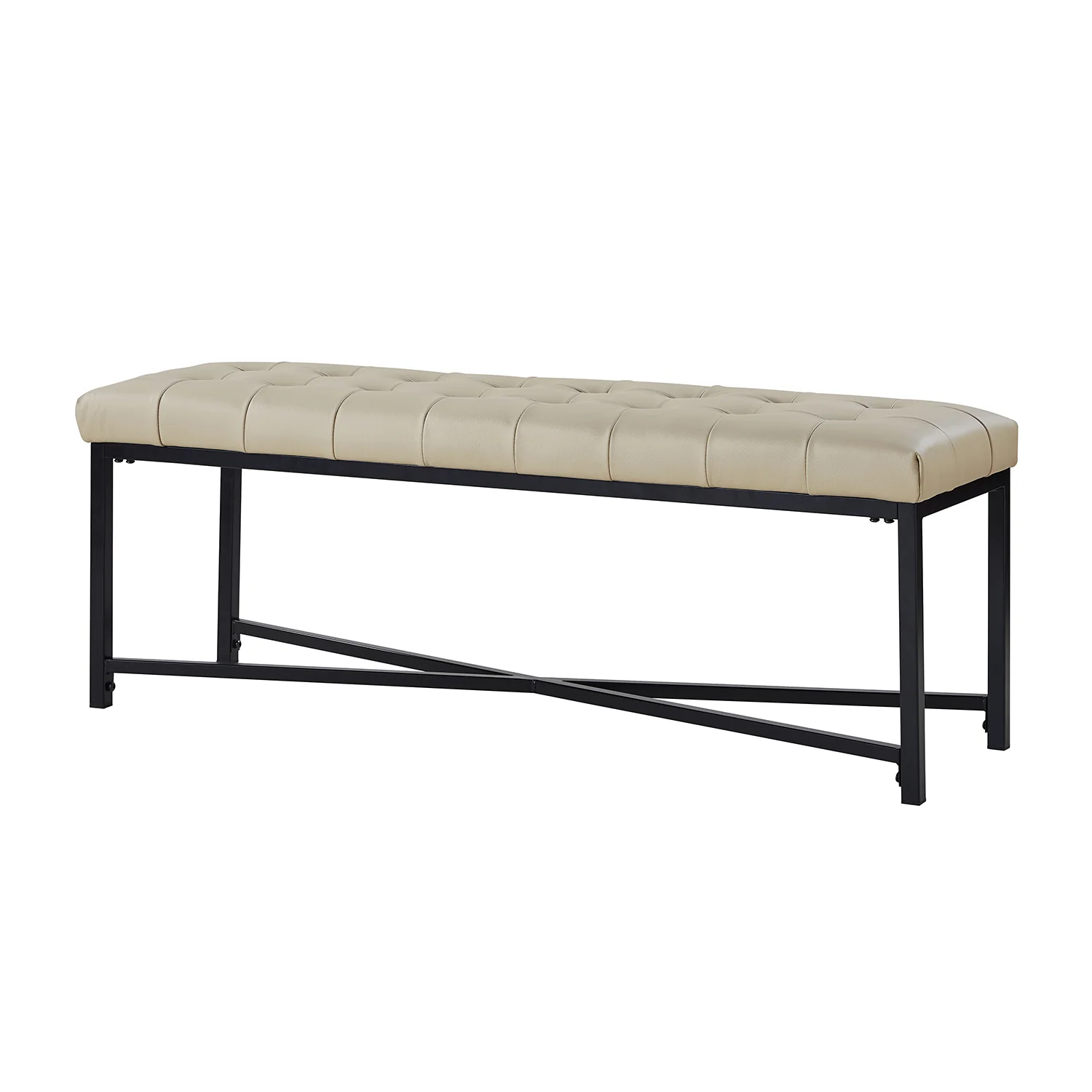 Arnold Upholstered Flip Top Storage Bench in Beige