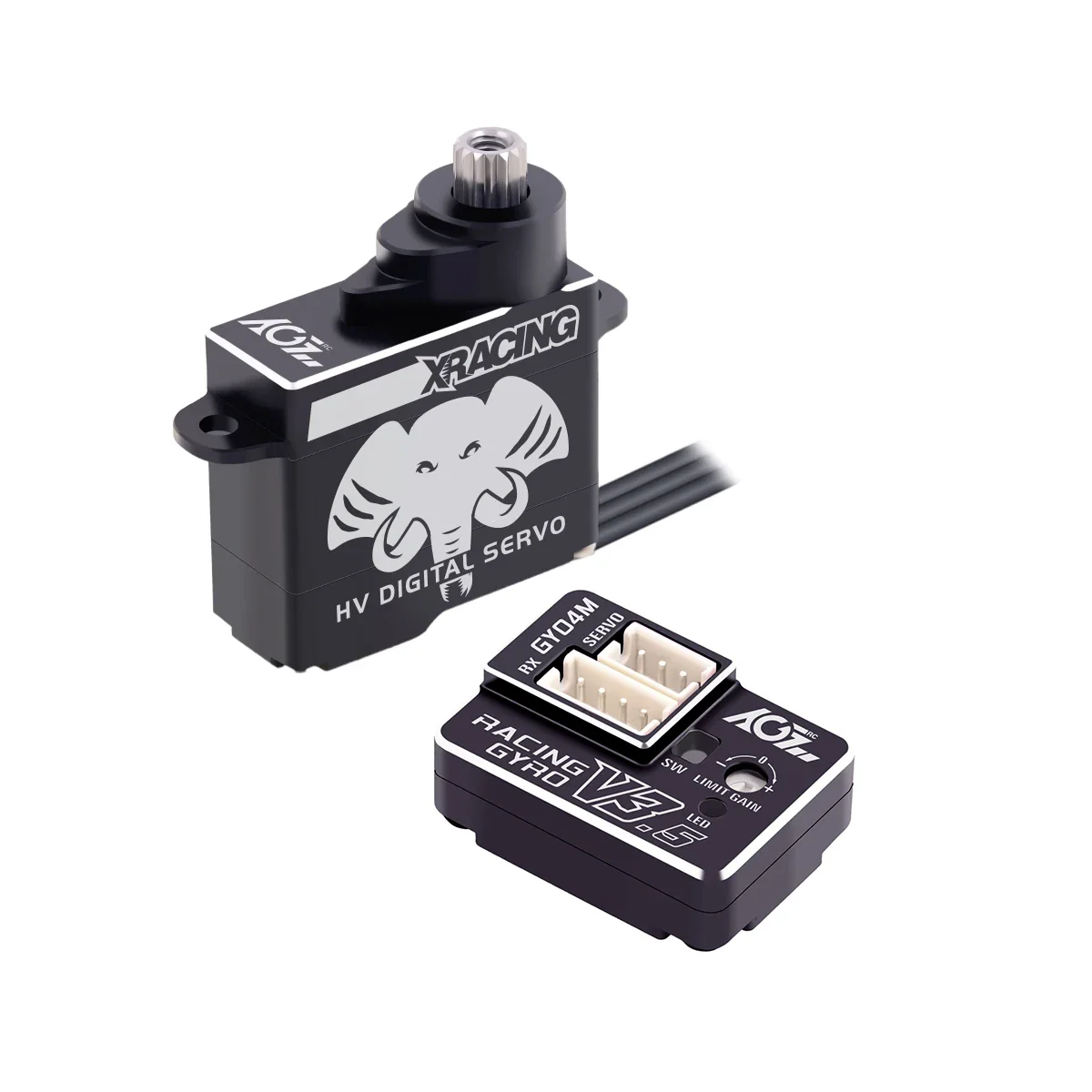 AGFRC Short Cable A06CLS V2 15T Spline MG 3.0KG 0.052Sec Programmable Coleress RC 7g Micro Servo for Mini Car GLR GLA MRZ Airplane