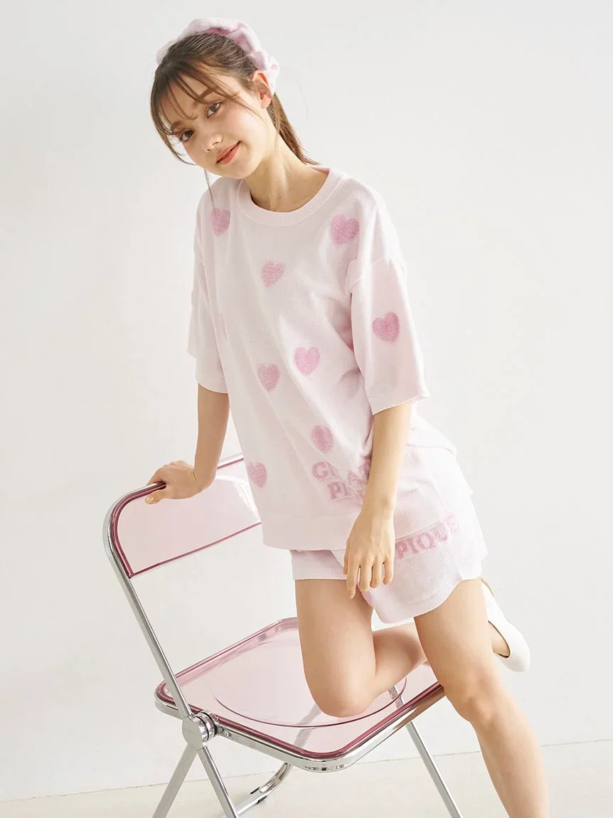 Heart Jacquard Pullover