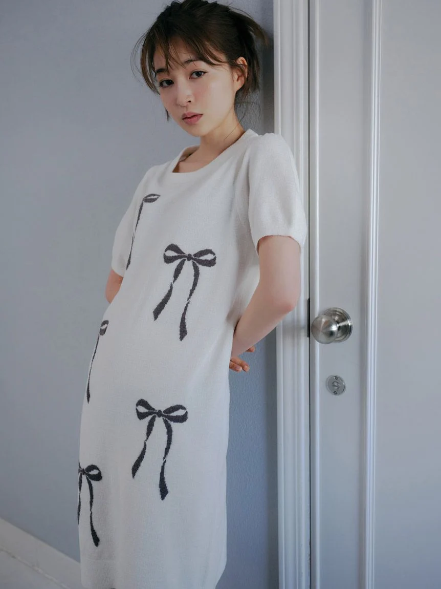 Ribbon Jacquard Lounge Dress