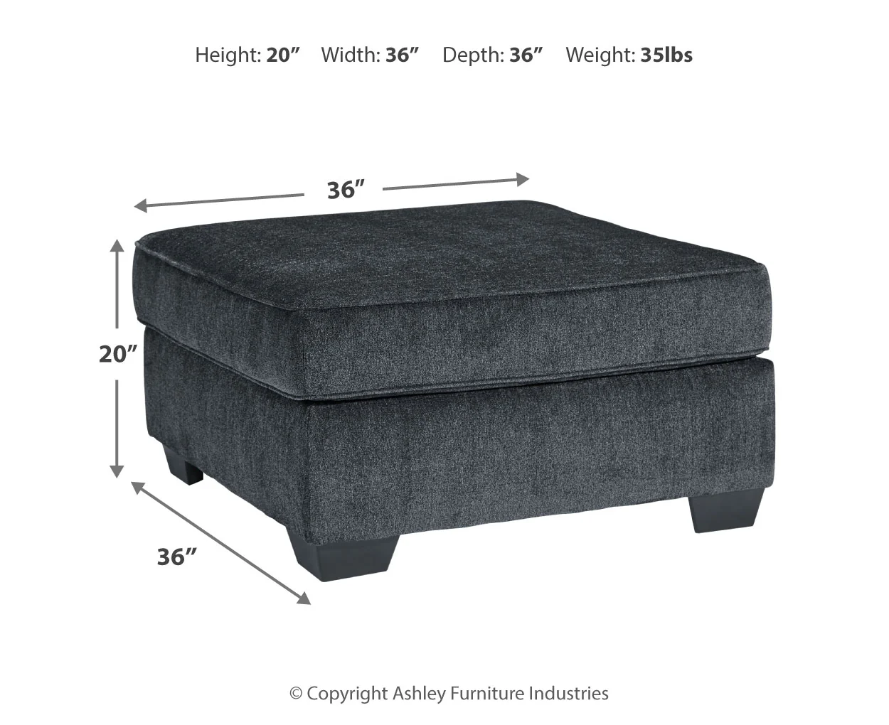 Altari Oversized Accent Ottoman