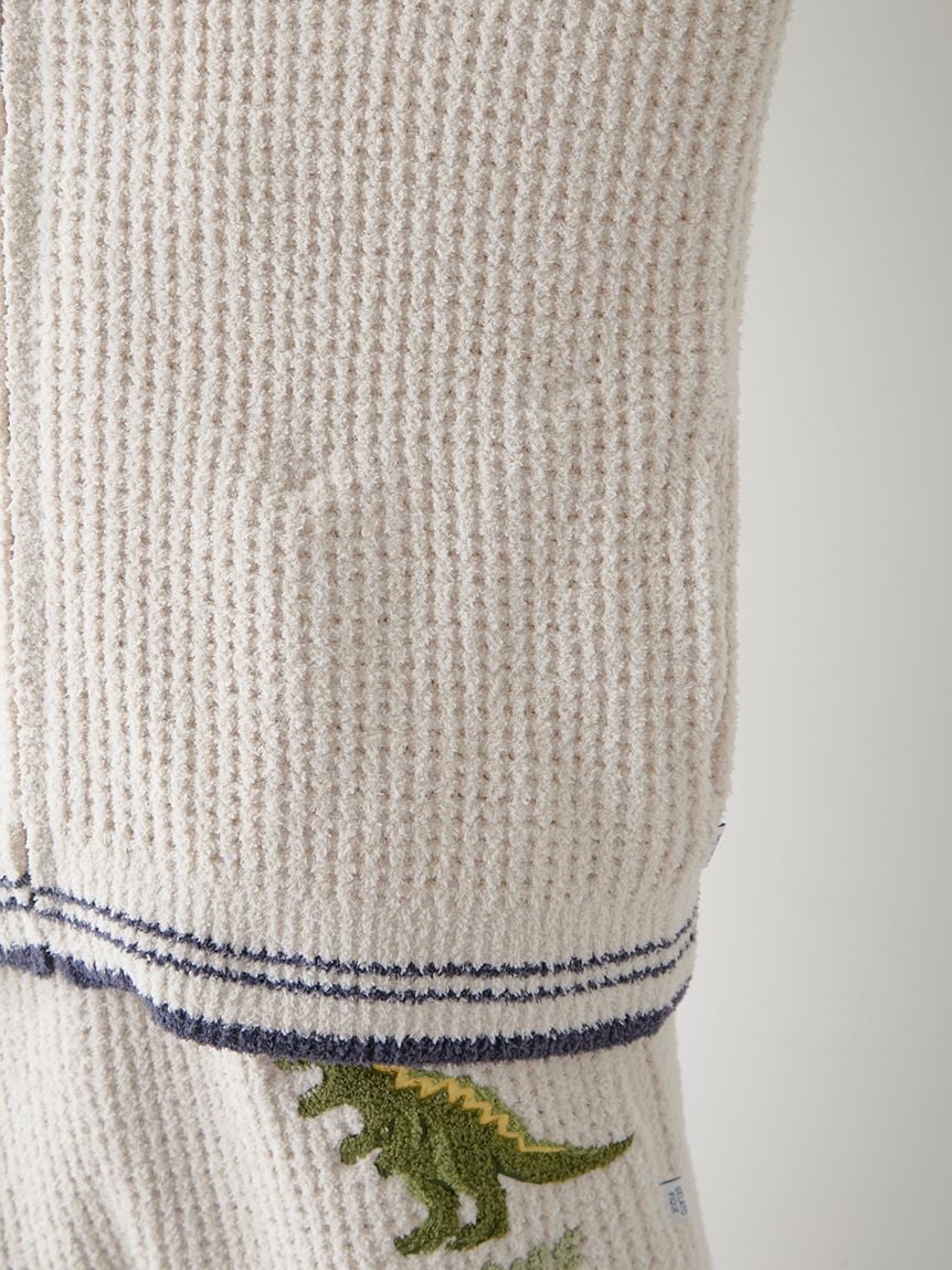 Mens Waffle Dinosaur Hoodie