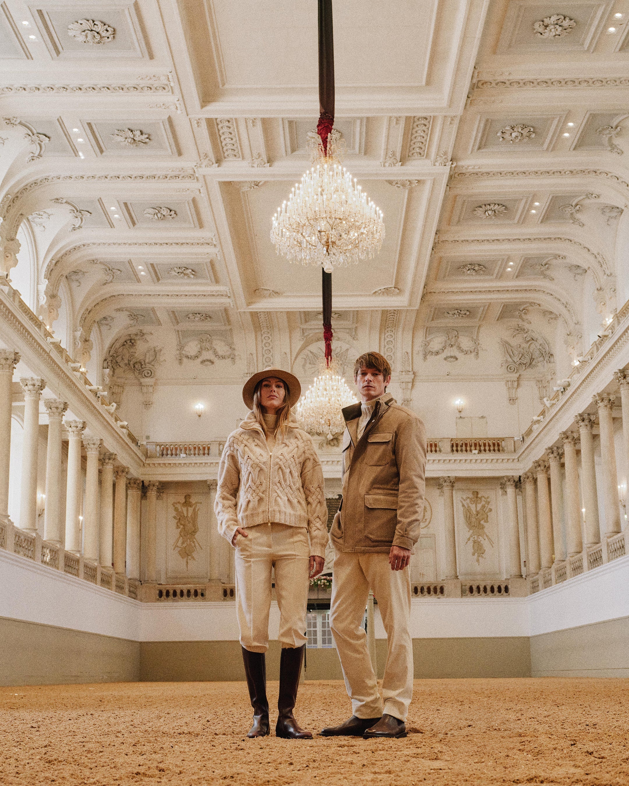 Men's Vale Cashmere Field Jacket Taupe Brown