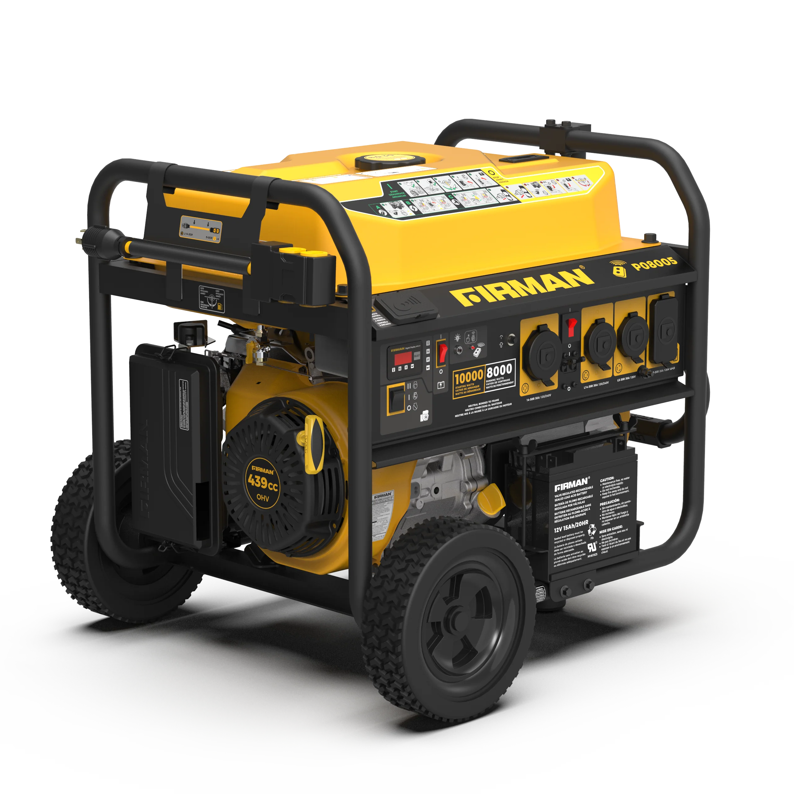 Gas Portable Generator 10000W  Remote Start 120/240V