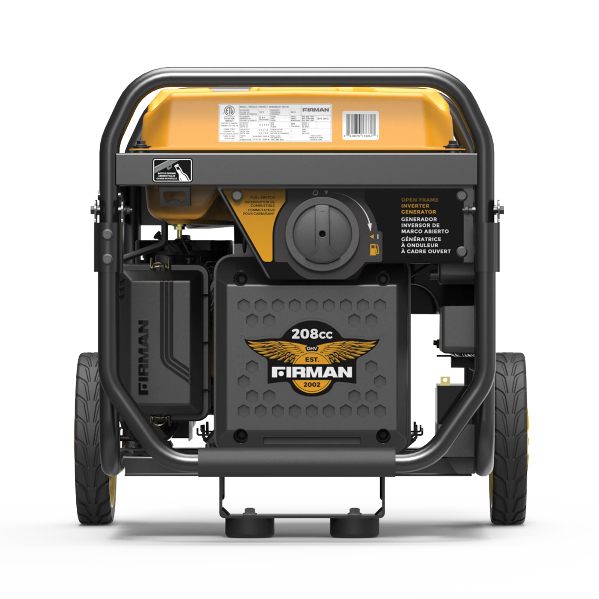 Inverter Open Frame Portable Generator 4500W Remote Start with CO Alert