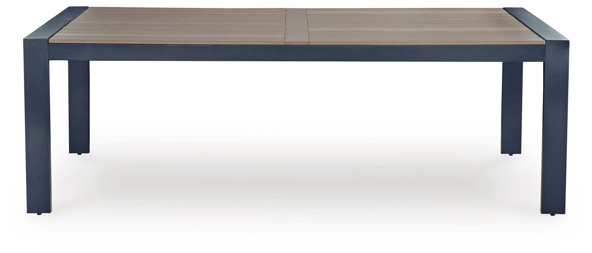 East Beach - Rectangular Dining Table With Umbrella Option - Blue