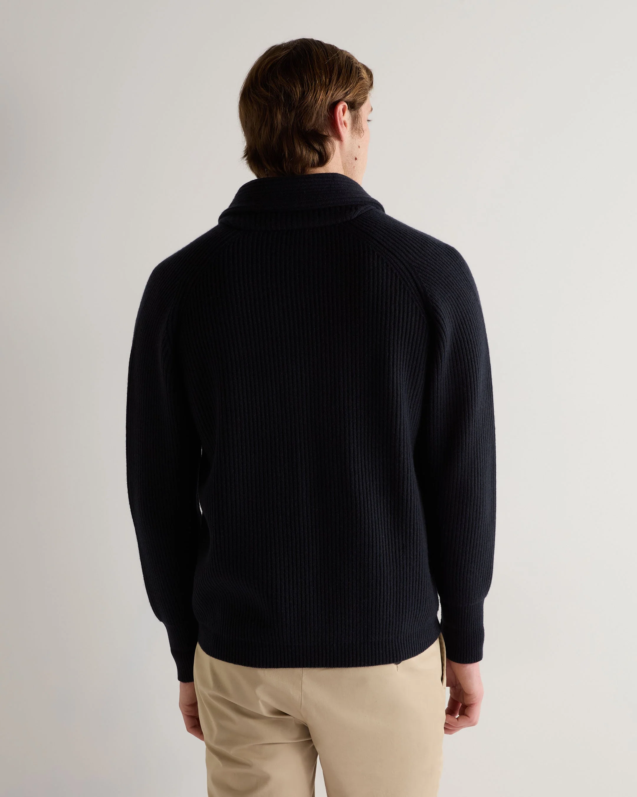 Men's Kensington Cashmere Cardigan Navy Blue