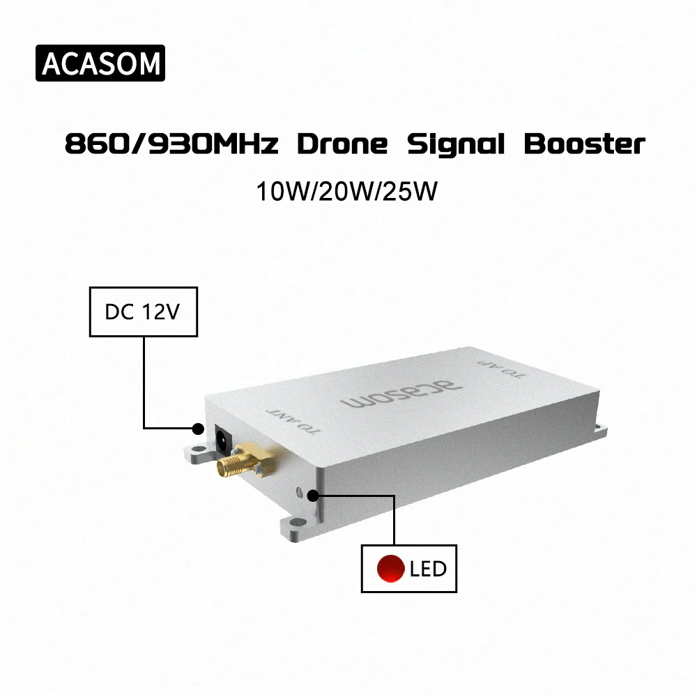 868MHz  915MHz 10W 20W Drone  FPV Signal Amplifier Extender Signal Booster Drone Range Extender Tarot FPV Image Transmission