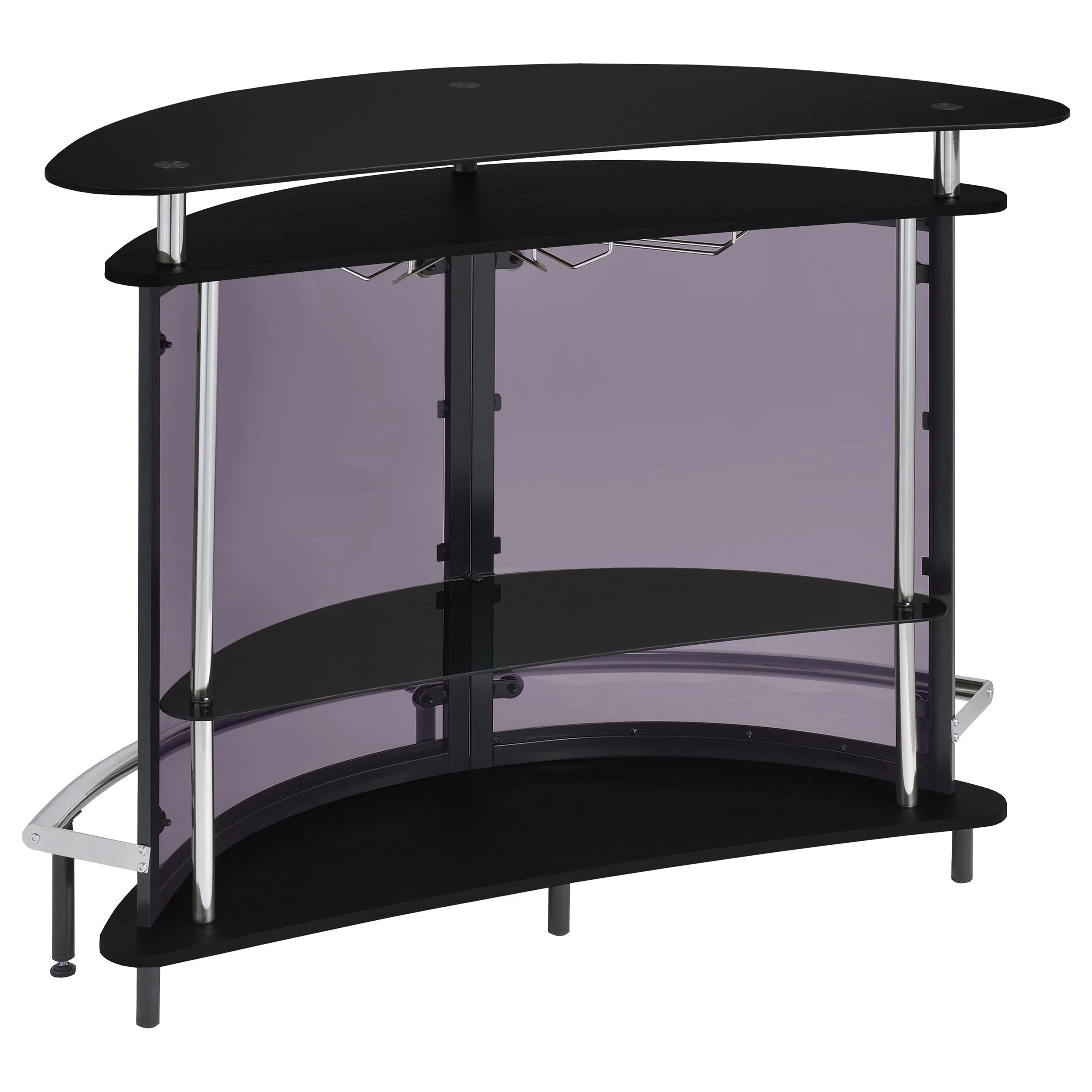 Amarillo Freestanding Glass Top Home Bar Wine Cabinet