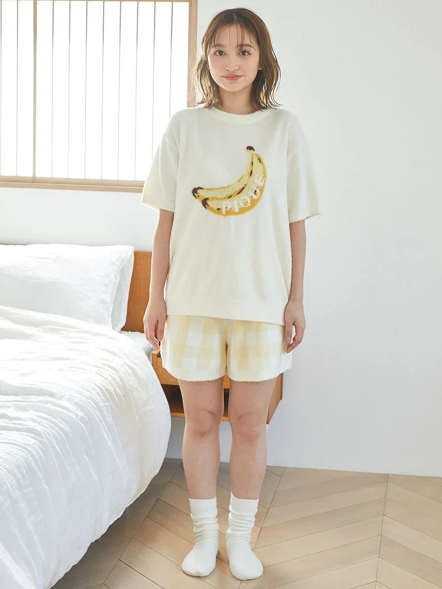 Fruit Jacquard Pullover Tops