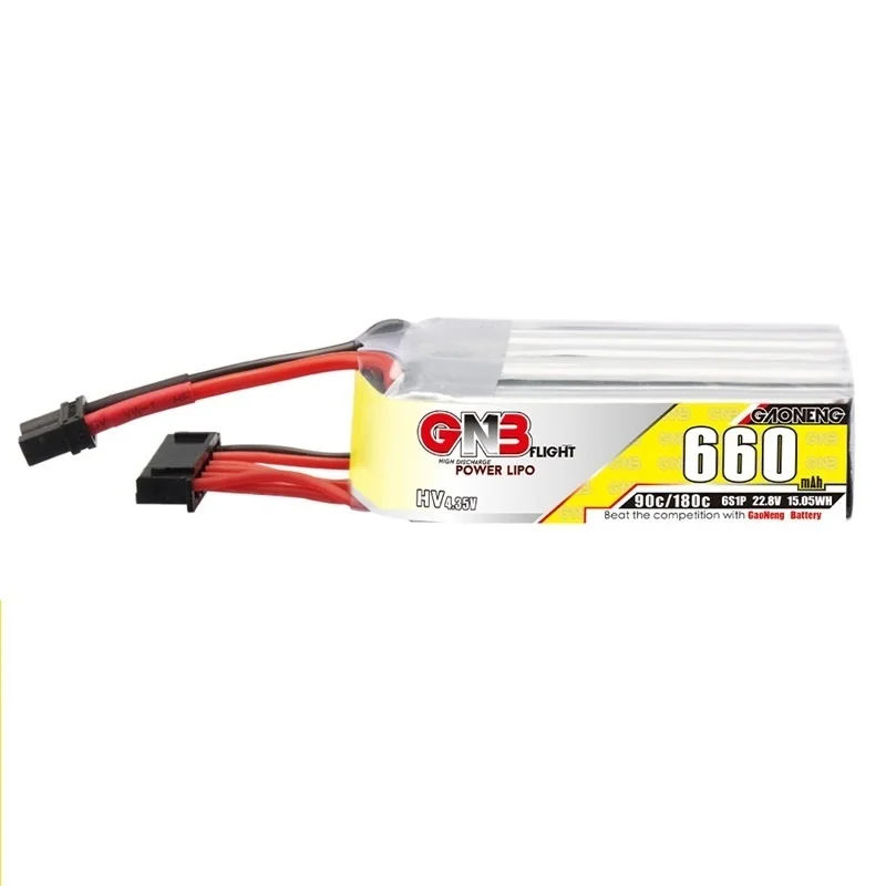 3Pcs Gaoneng GNB 1S/2S/3S/4S/6S HV Lipo Battery 660mAh 90C 180C Lipo Drone Battery