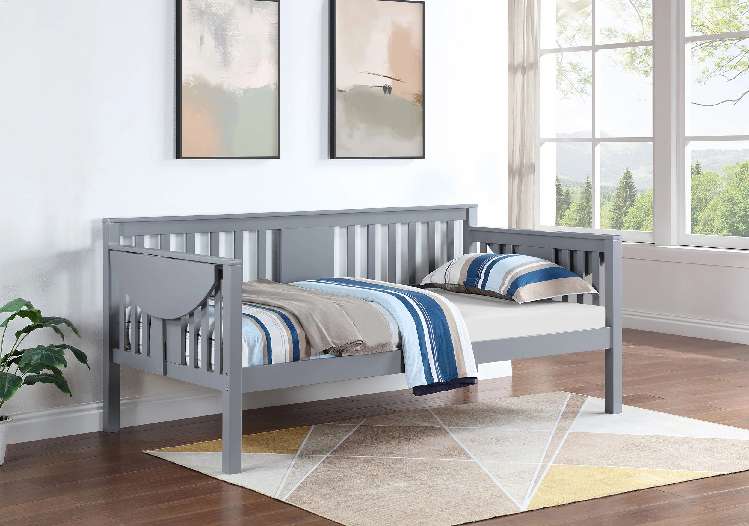 Bethany Wood  Daybed with Drop-down Tables
