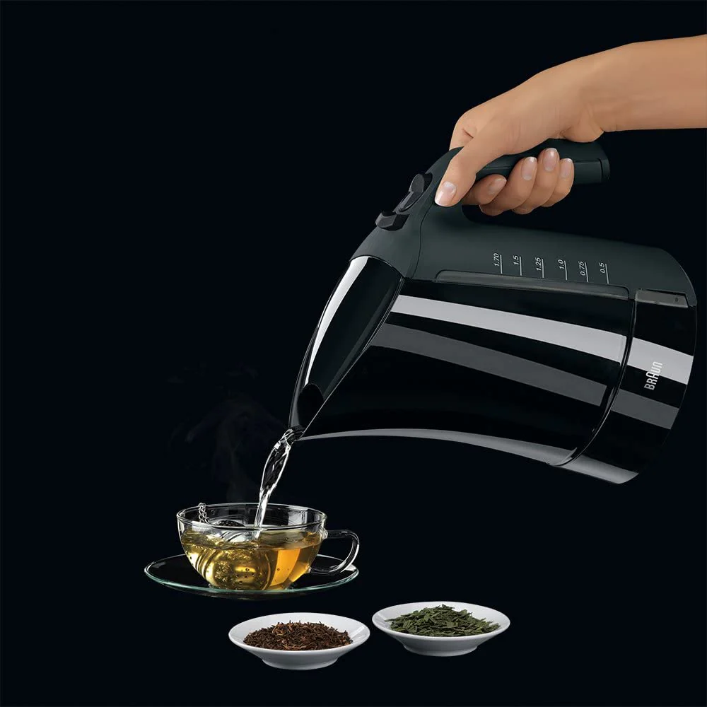 Braun WK300 220 Volt Hot Water Kettle Black 220v 240 volts