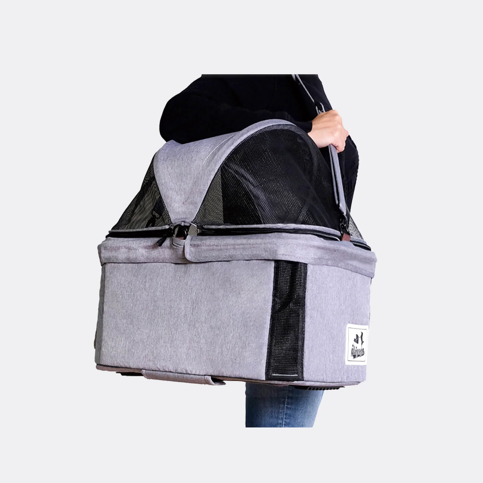 Travois 3 in 1 Pet Stroller with Detachable Carrier