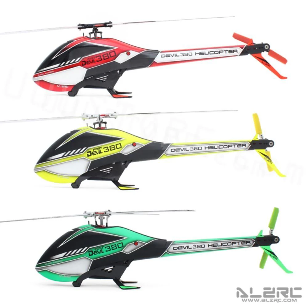 2023 New ALZRC Devil 380 Fast FBL 3D Flying RC Helicopter Super Combo With Motor ESC Servo Gyro RC Model toys