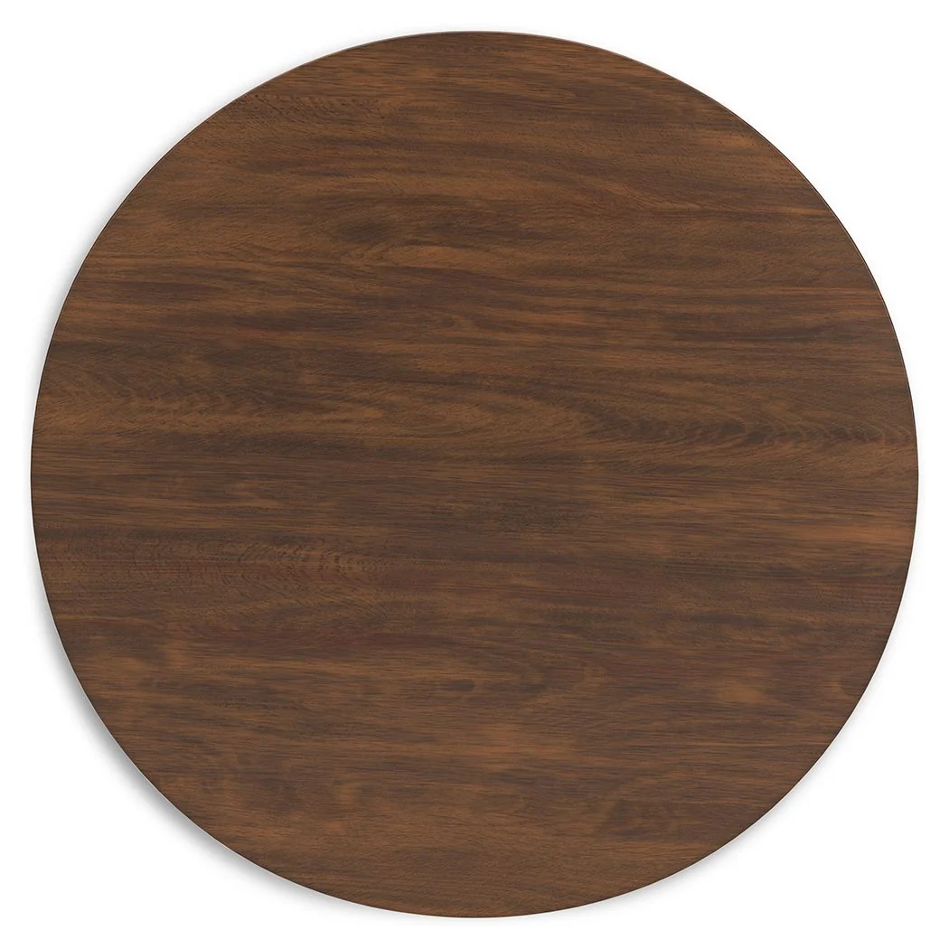 Lyncott - Round Dining Room Table - Brown