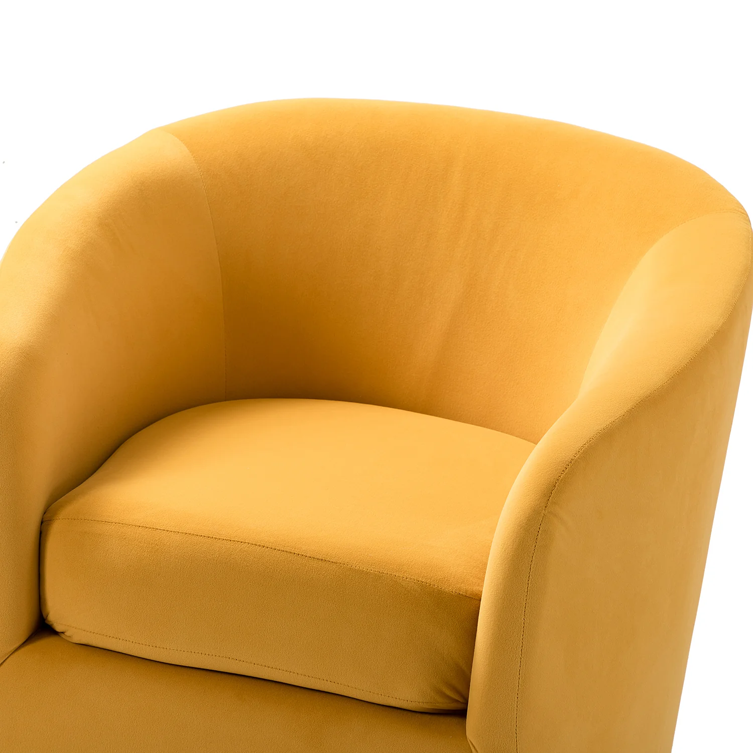 Amarante Swivel Chair in Mustard