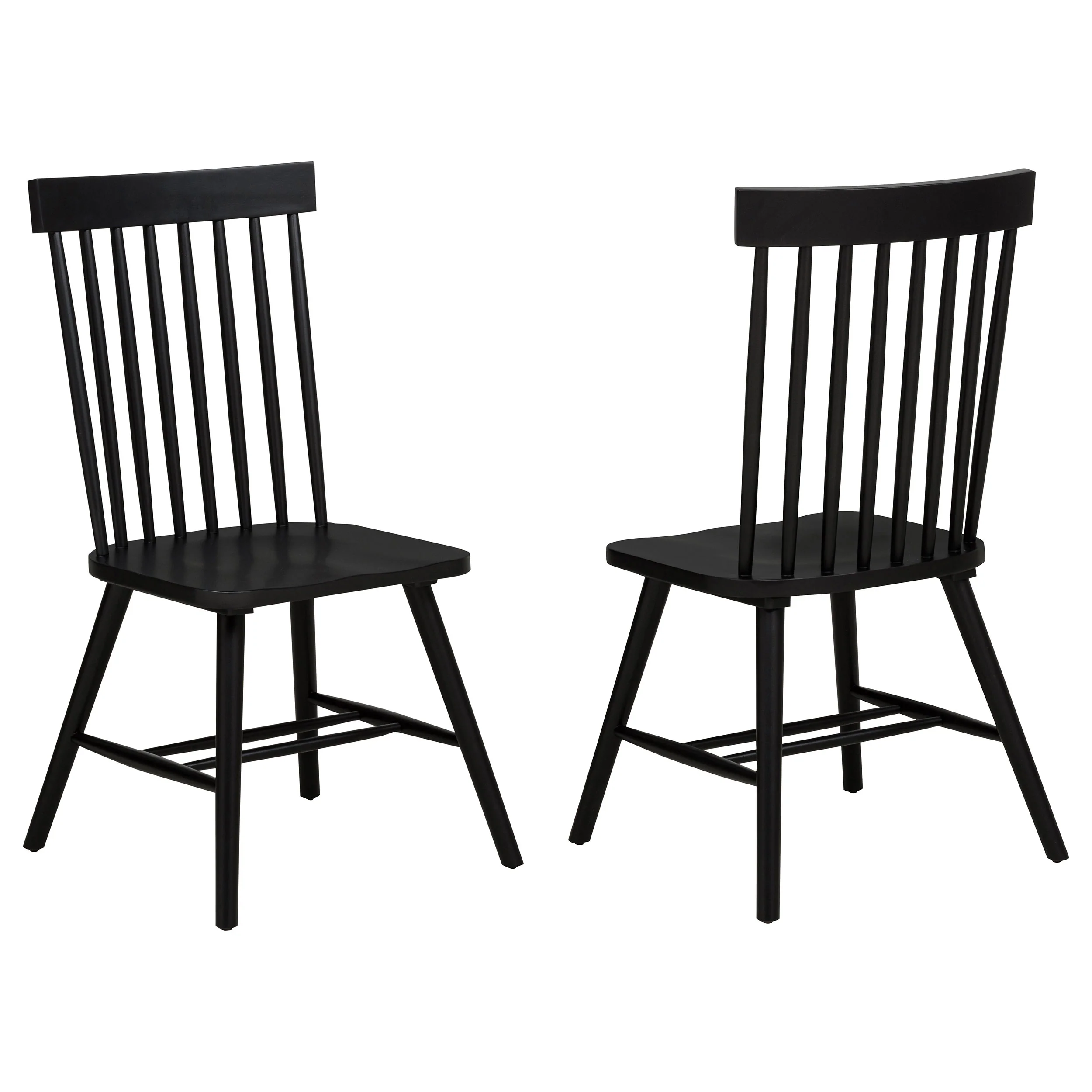 Andrews Windsor Spindle  Dining Side Chair White (Set of 2)