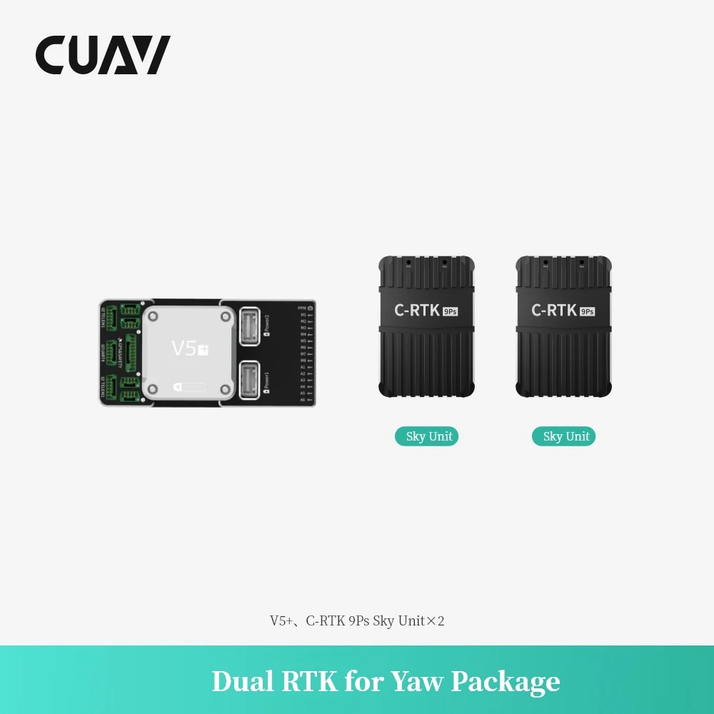 CUAV Dual RTK 9Ps Yaw With V5+ Flight Controller Sky Unit GPS Direction Finding And Positioning Package