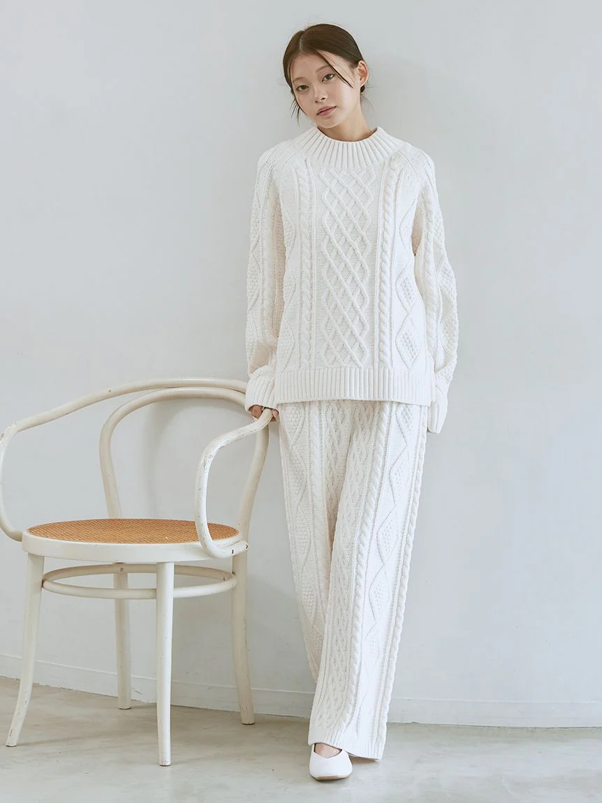 Souffle Aran Pullover