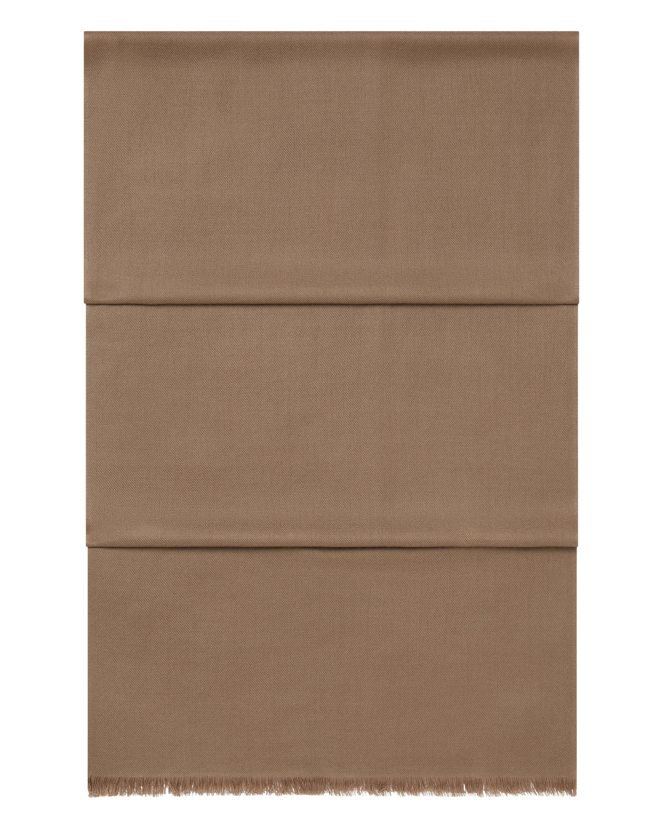 Women's Pashmina Cashmere Stole Dark Tan Brown