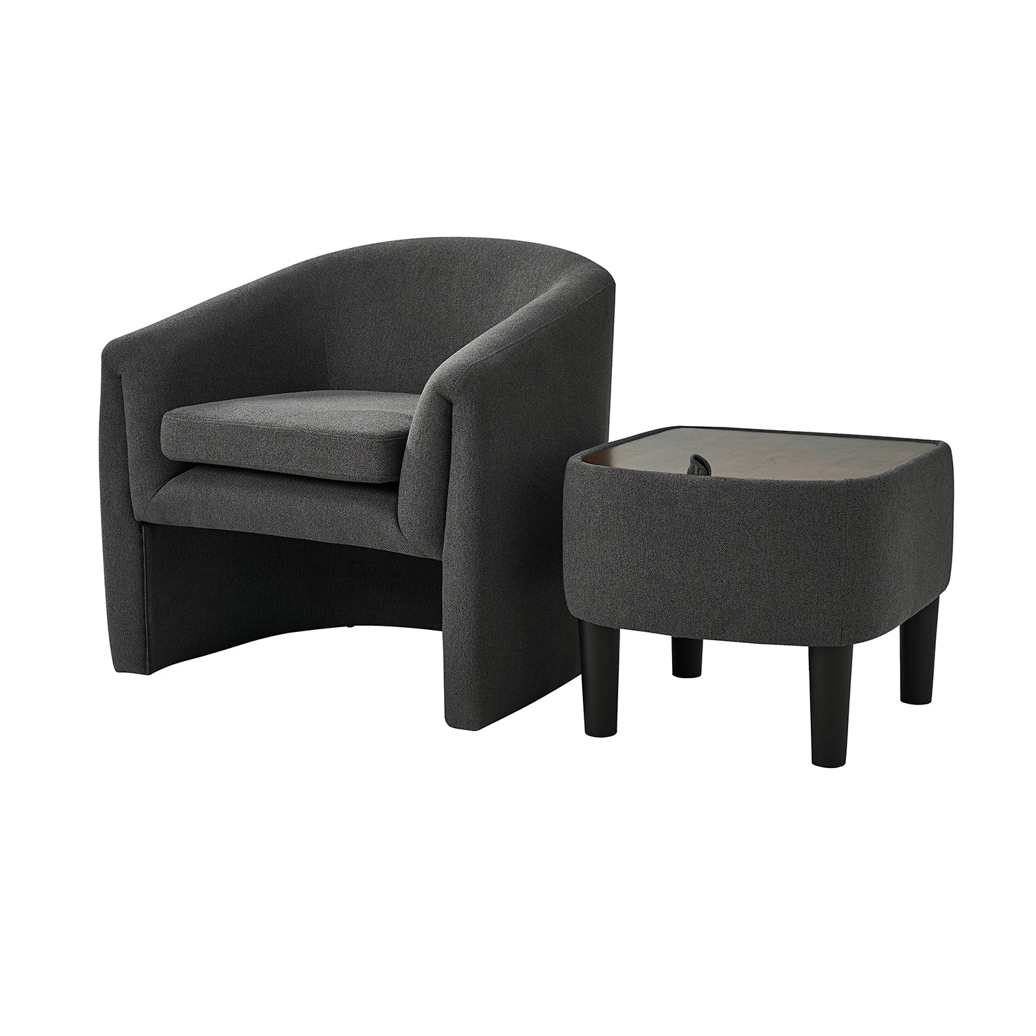 Arturo Armchair in Charcoal