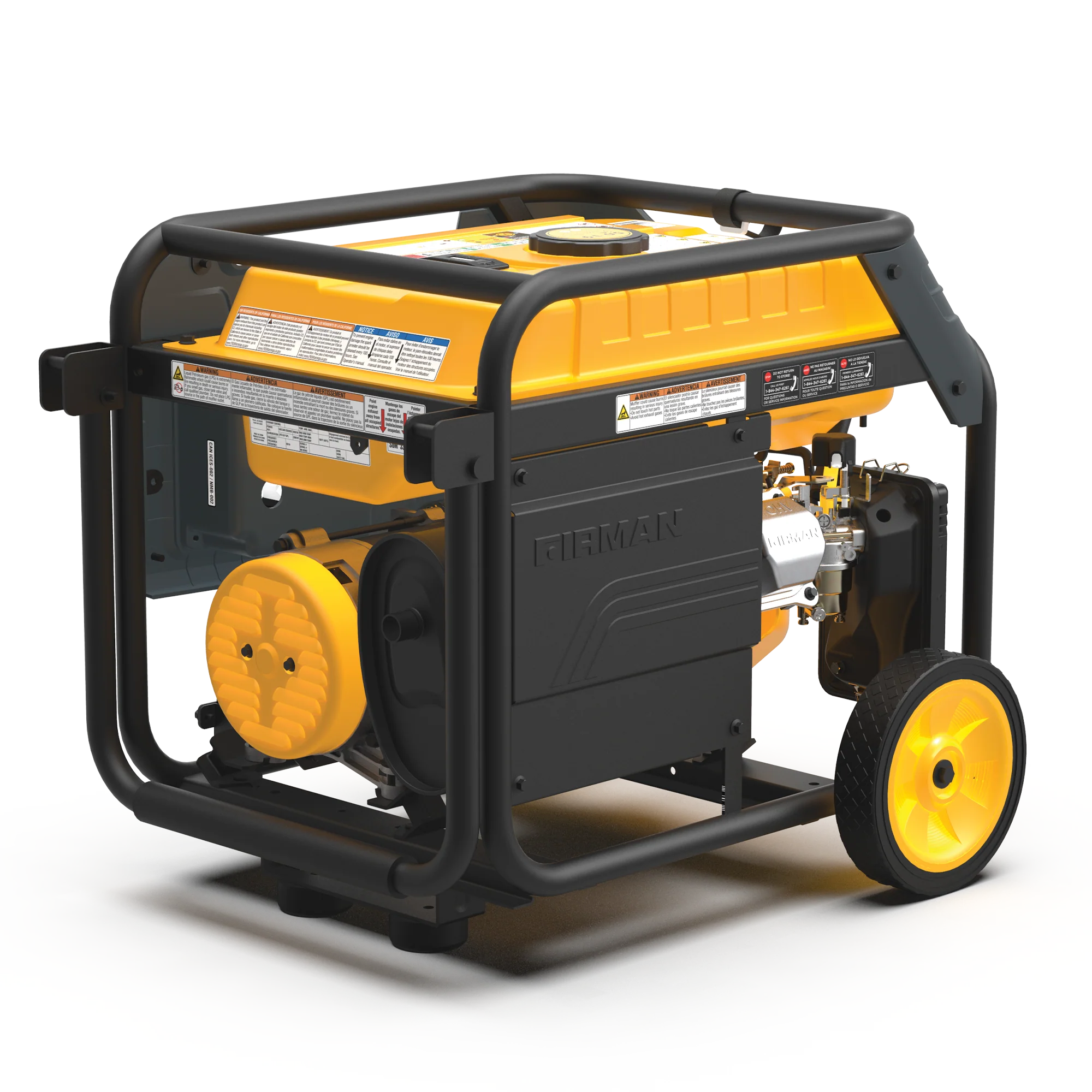 Dual Fuel 4550W Portable Generator Electric Start with CO Alert