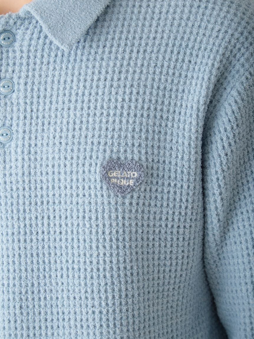 Men's Waffle Heart Sagara Knit Shirt