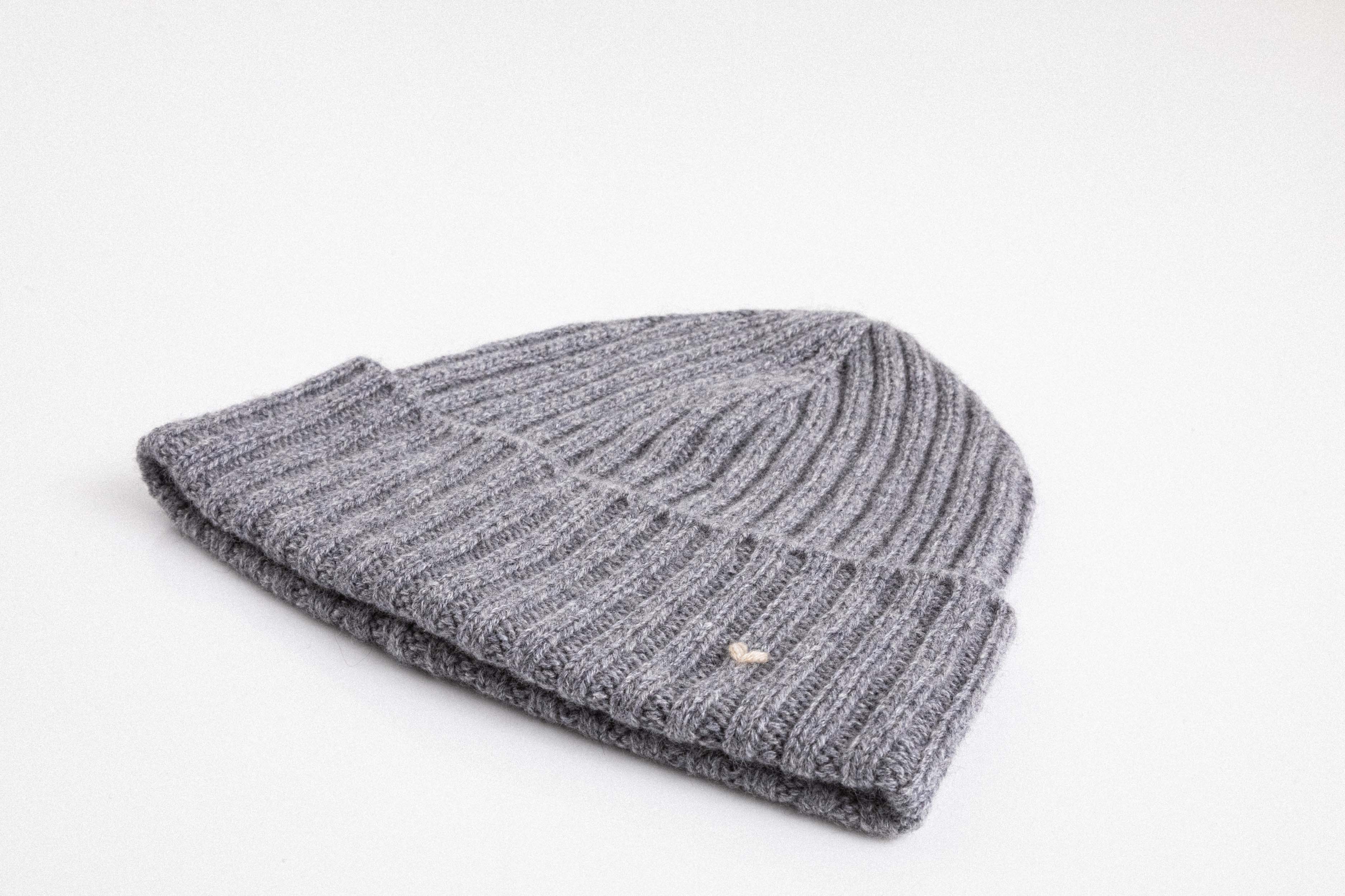 The Rib Beanie – Grey Melange
