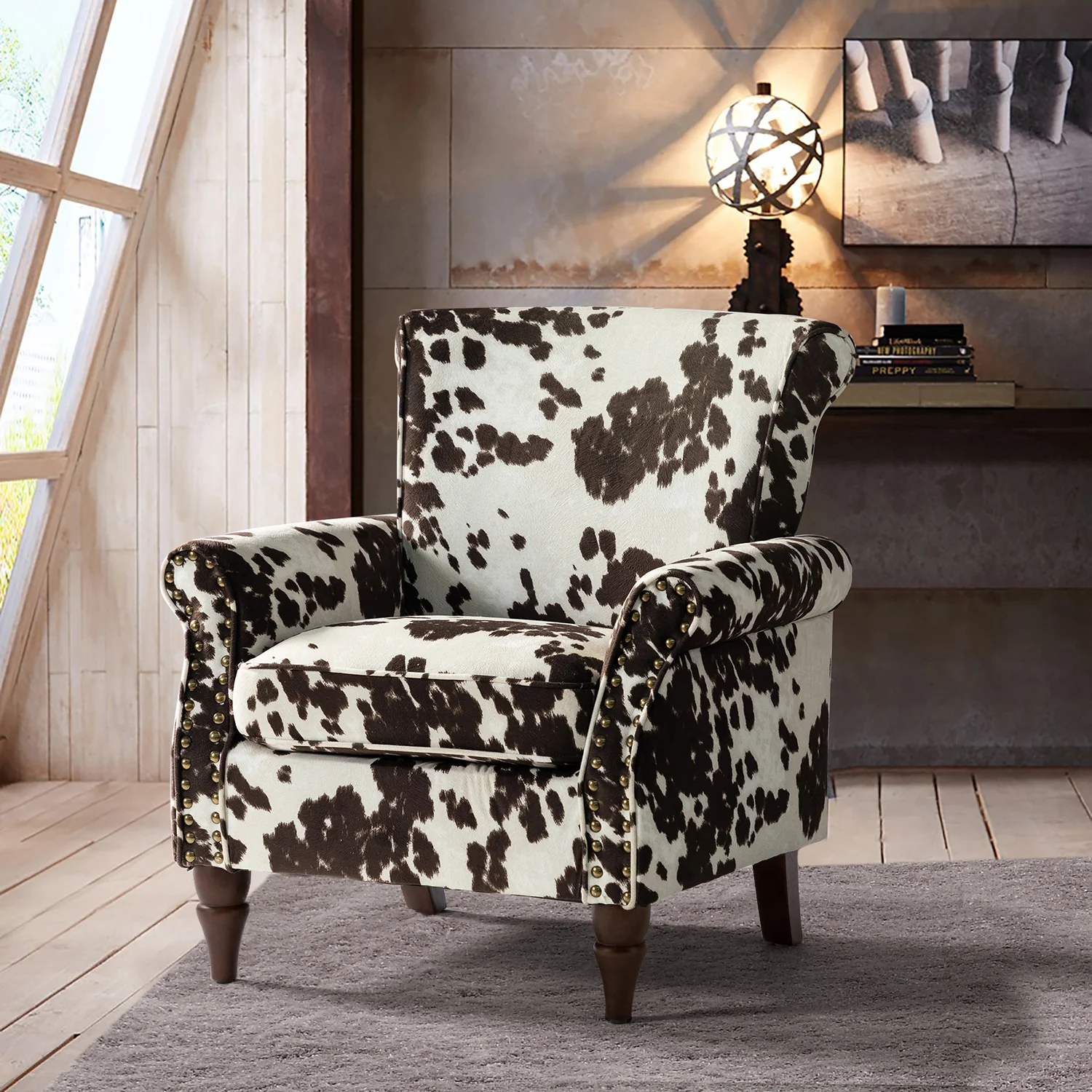 Araceli Armchair in Cowhide