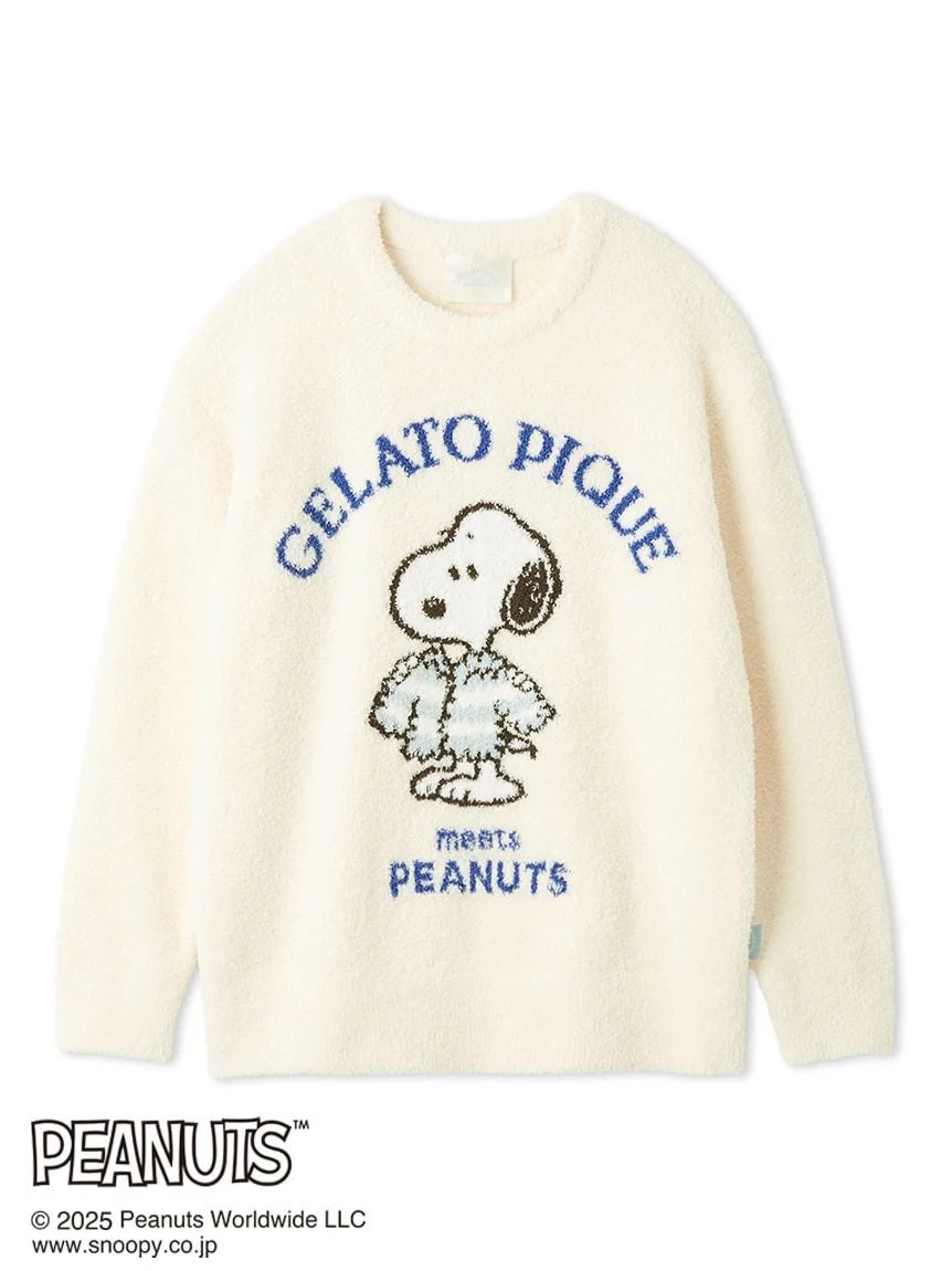 [PEANUTS] Original Art Jacquard Pullover