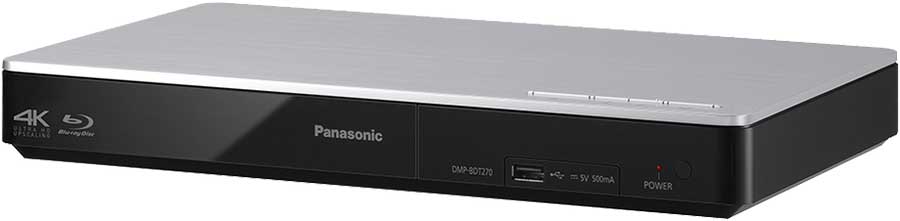 Panasonic DMP-BDT270 Region Free 4K 3D WiFi Blu Ray Player