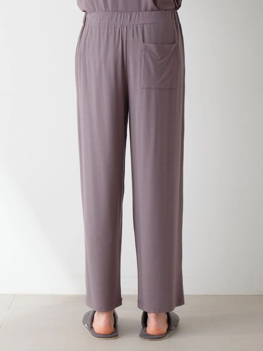 Mens Rayon One Point Logo Pants