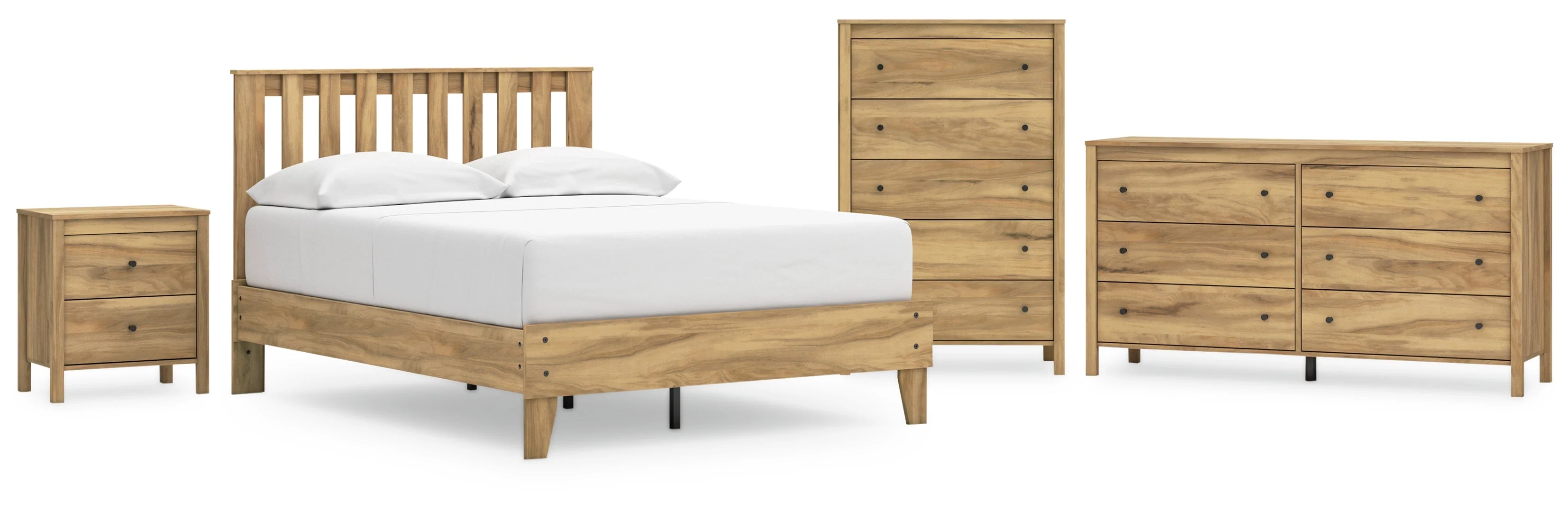 Bermacy Panel Headboard Bedroom Set