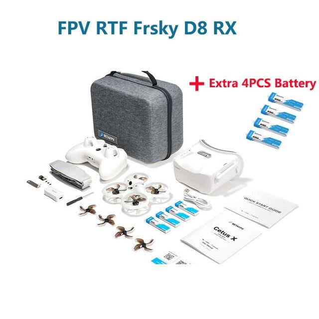BETAFPV Cetus X FPV Kit 1S 800TVL Brushless FPV Drone LiteRadio 3 Radio Transmitter VR03 FPV Goggles for FPV New Pilot Beginner
