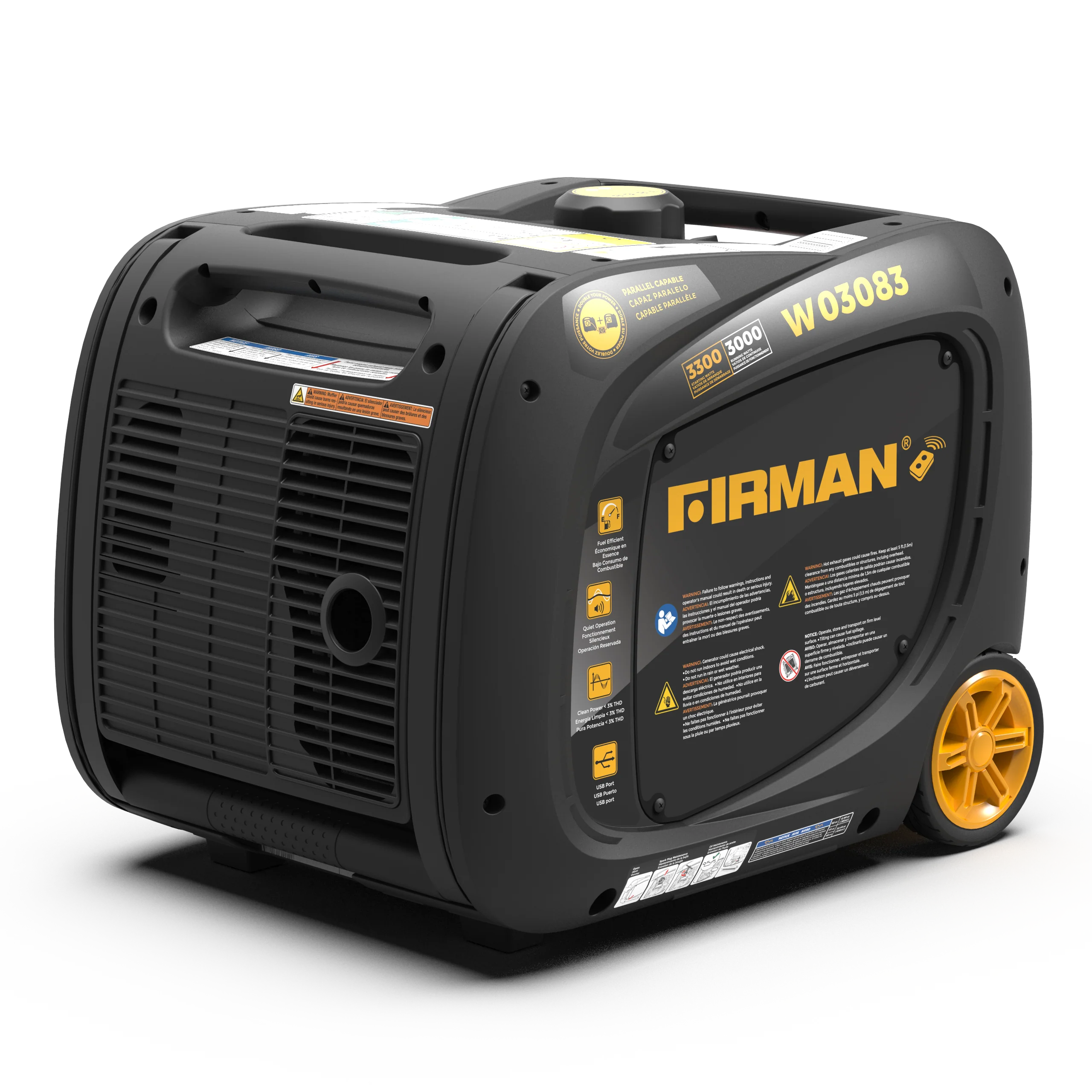 Refurbished Inverter Portable Generator 3300W Remote Start
