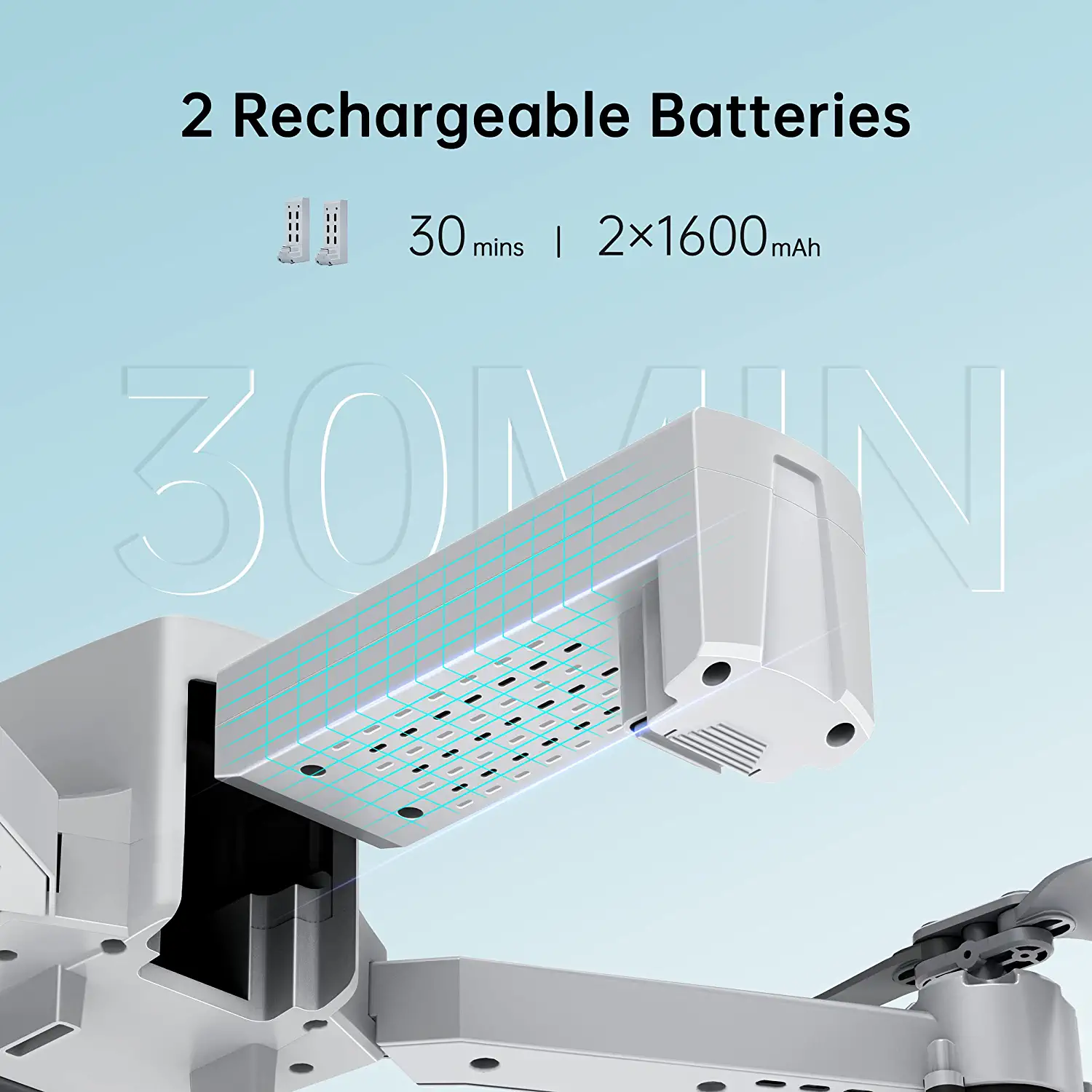 Dynalog DR-DG600C GPS Drone with 4K HD Camera for Adults - RC Quadcopter with Auto Return, Follow Me, Gesture Control, Point of Interest, Waypoints, Headless Mode, 2 Batteries, Compatible with VR Glasses Professional Camera Drone