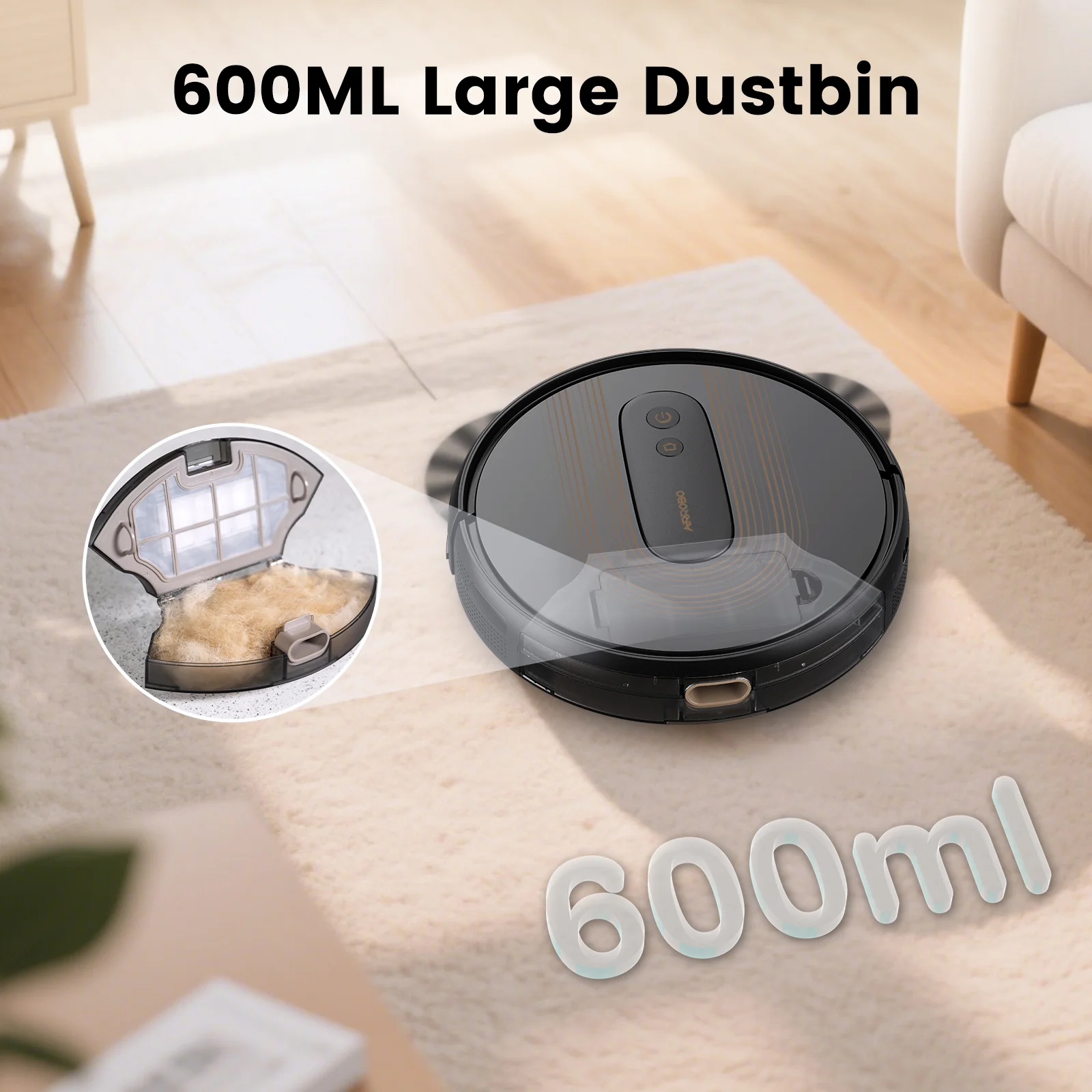 AIRROBO®G50 Robot Vacuum with Home Mapping,2800 Strong power,Wi-fi Connect