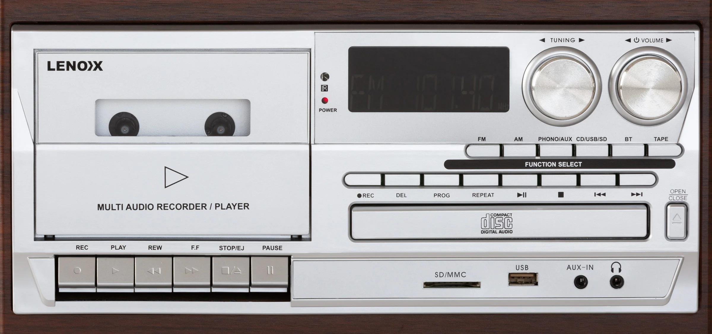 Audio Home Entertainment System (Brown) CDs, Vinyl, Wireless & More