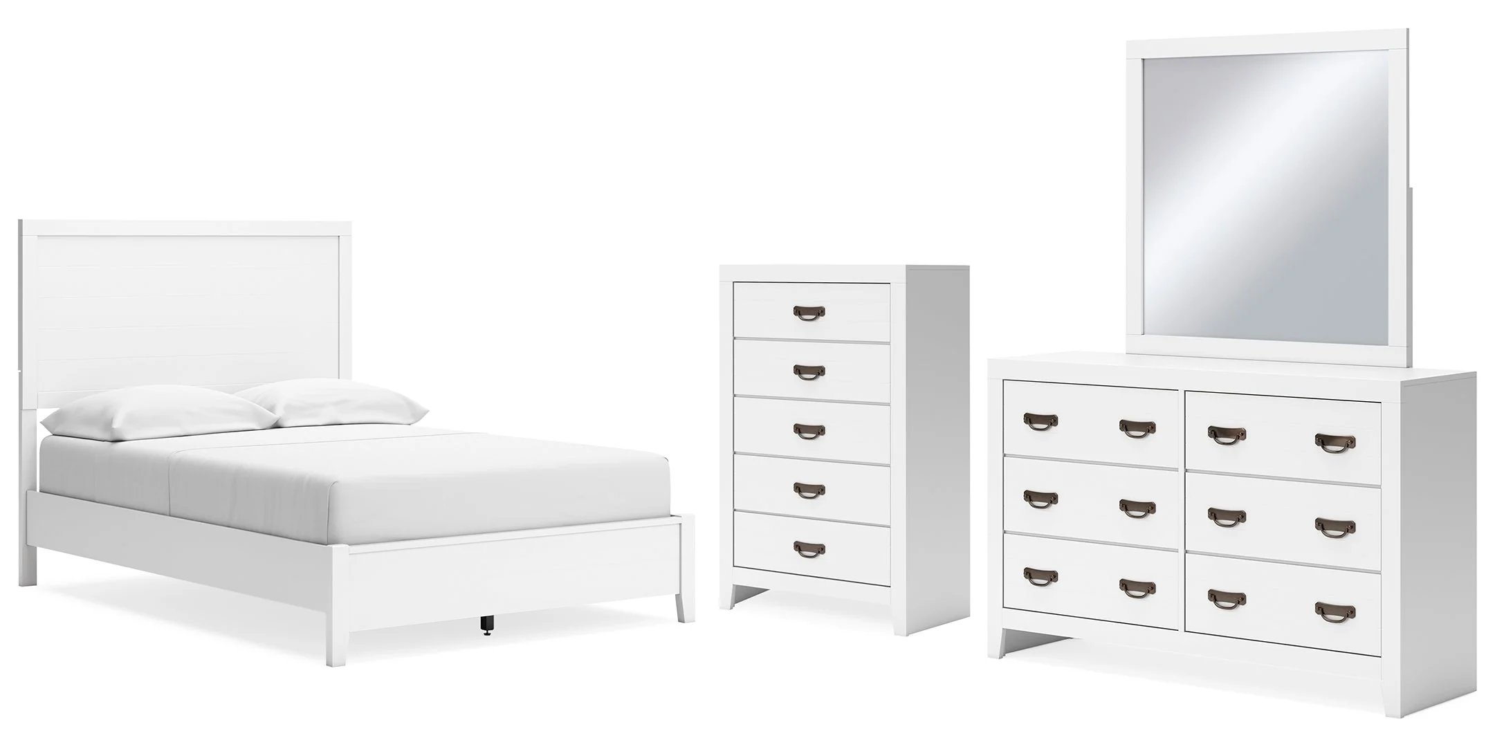 Binterglen White Panel Bedroom Set