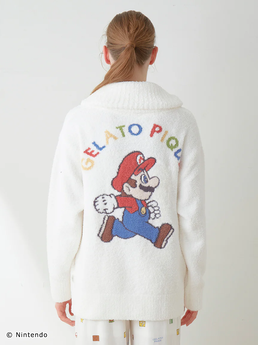 SUPER MARIO™️ UNISEX Baby Moco Jacquard Shawl Cardigan