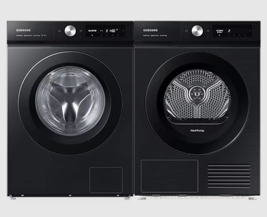 Samsung 220 volts 11 KG Washer and 9 KG dryer set  extra large capacity 220v 240 volts 50 hz  WW11BB504DAB/220v DV90BB5245SS/220v