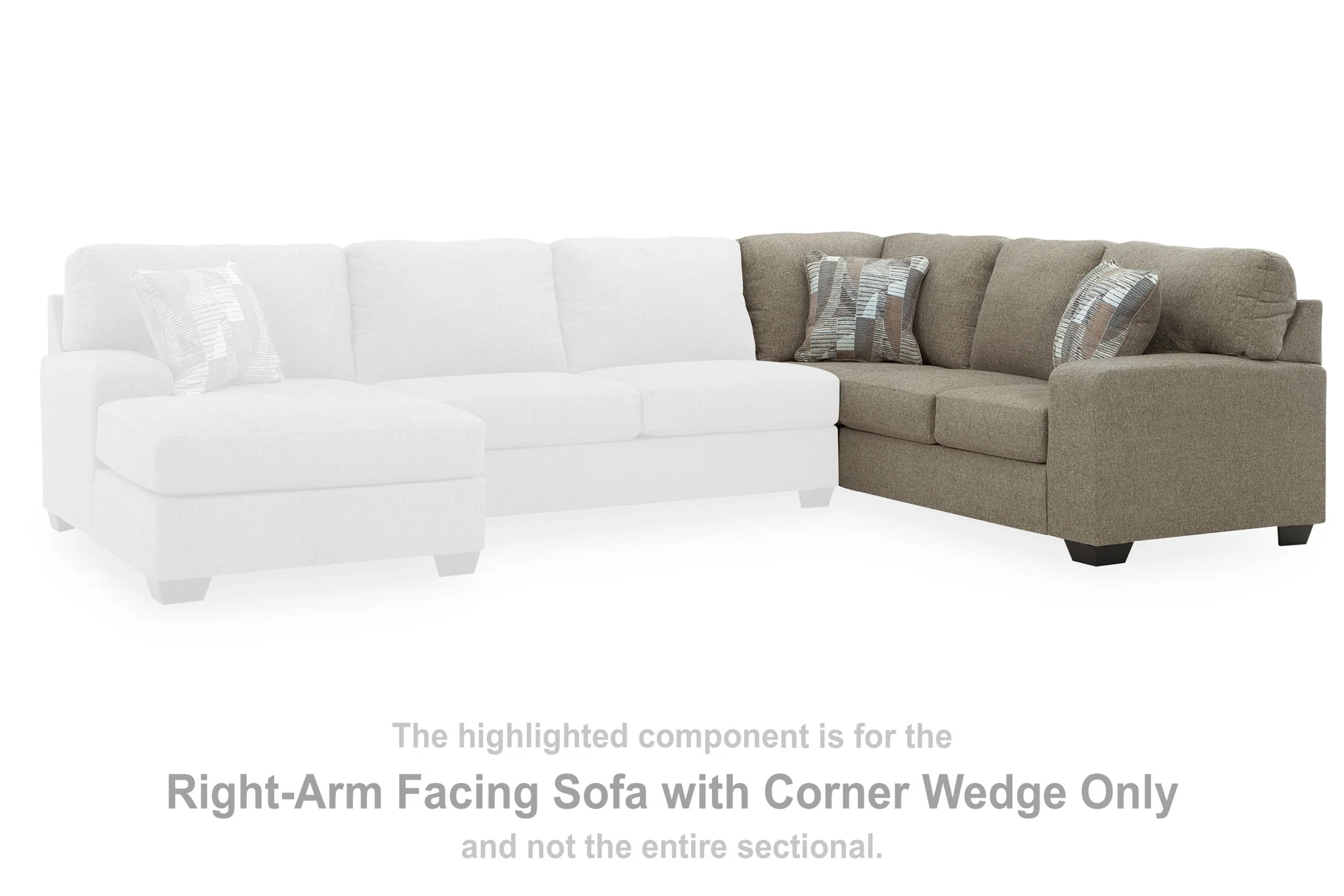Newellen - RAF Sofa With Corner Wedge - Beige