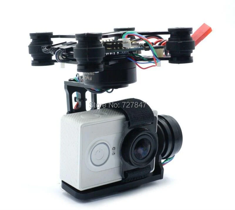 3 Axis Brushless Gimbal - W/ black 2204 260KV 2805 Motors & 32 bit Storm32 Controlller for Gopro 3 Xiaomi Xiaoyi SJ4000 S500 S550