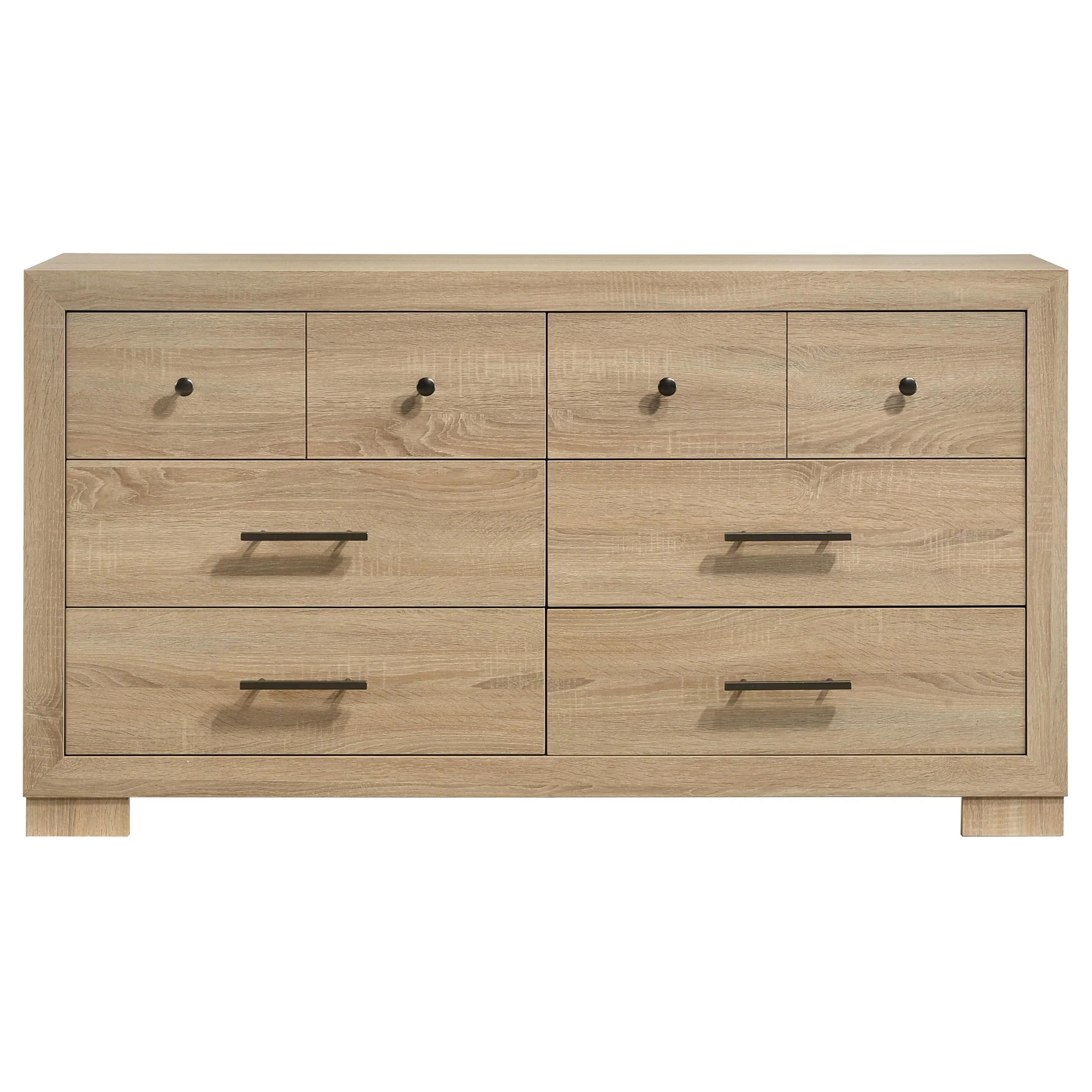 Arielle 6-drawer Bedroom Dresser Cabinet Light Oak