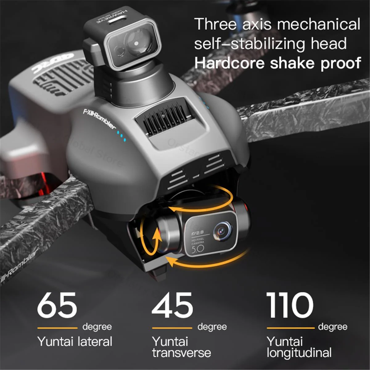 F13 Drone - 8K HD Camera 3Axis Gimbal Eis Anti Shake With GPS Repeater Brushless Motor Quadcopter RC Helicopter Toys Professional Camera Drone