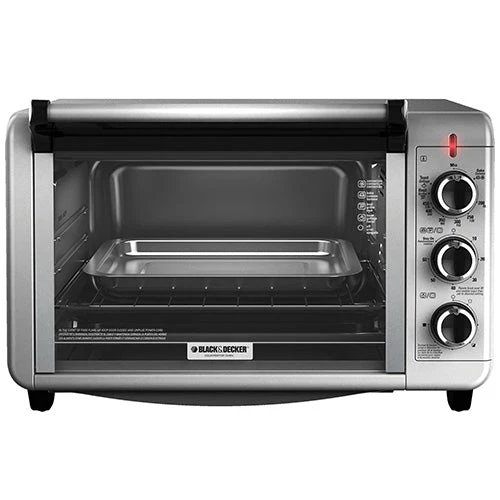 Black and Decker TO3210 220v Toaster Oven Silver Color 220 240 Volts 50Hz