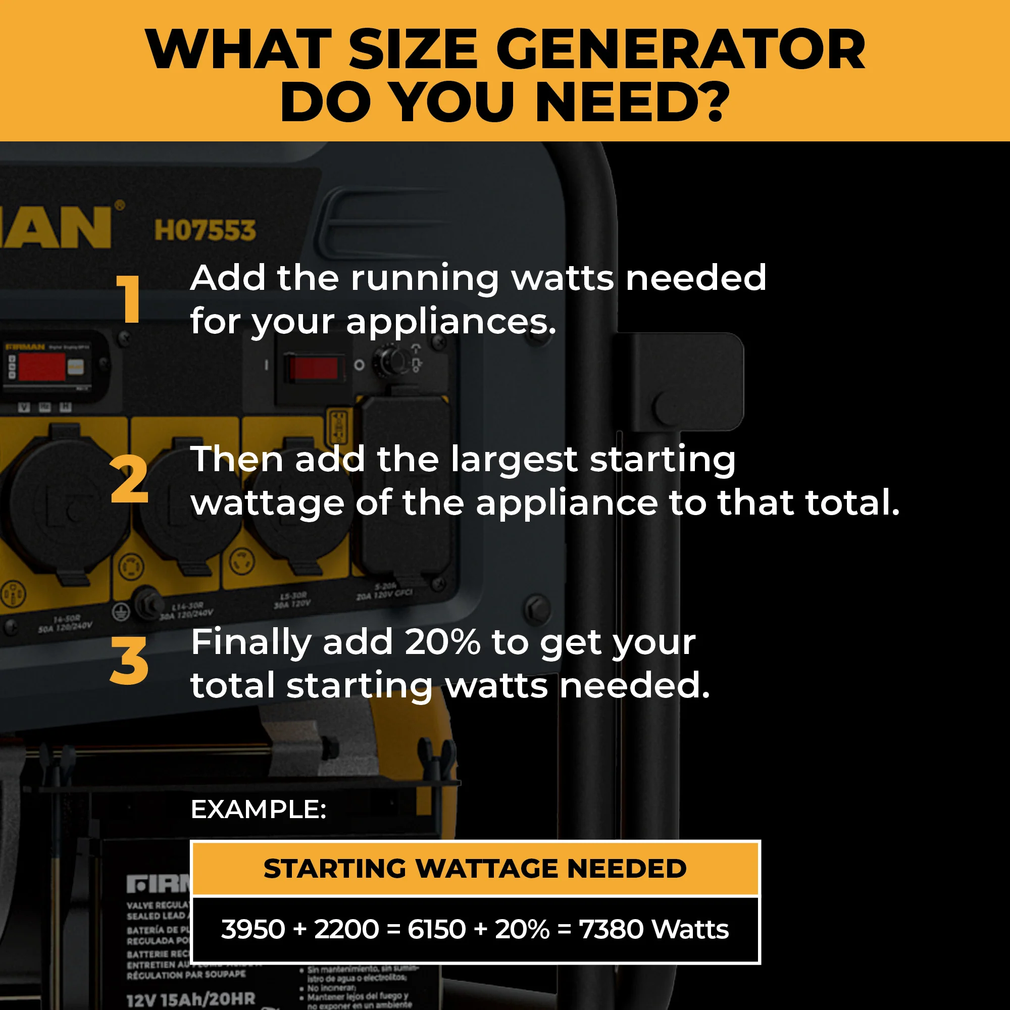 Dual Fuel Portable Generator 9400W Electric Start 120/240V with CO Alert