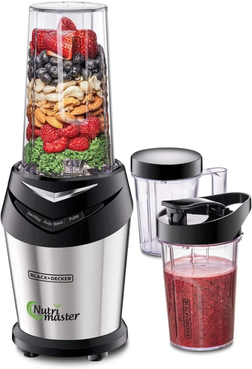 Black & Decker 220 volt NE600 -B5  600 Watts NutriMaster Blender / Smoothie maker 3 Jars with Lids 220v 240 volts 50 hz