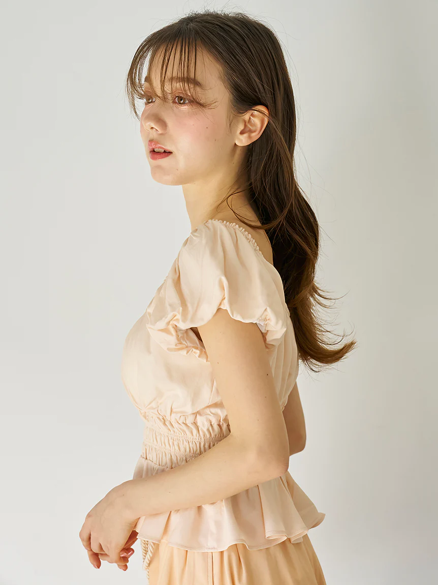 Shirring Gather Pullover